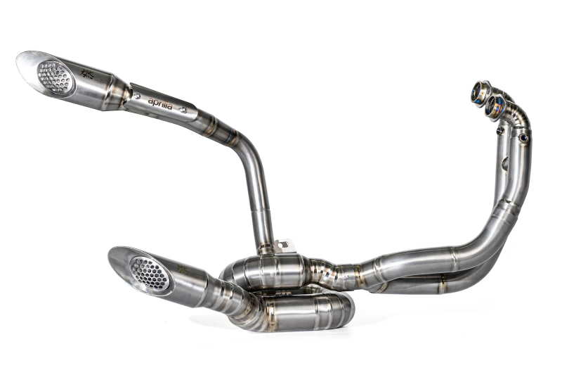 BURNOUTチタンフルエキゾーストマフラー アプリリアRS660