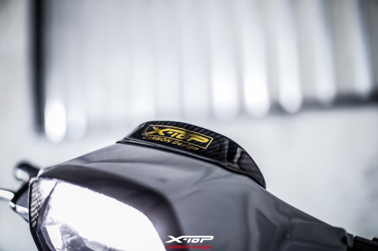 X-TOP カーボンメーターバイザー