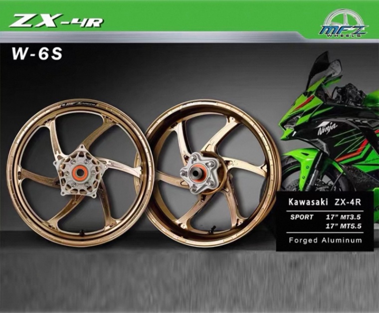 MFZアルミ鍛造ホイールRS D-6 ZX-4R/RR | MOSN Motorcycle Accessories