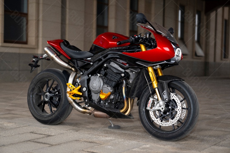 BURNOUTチタンフルエキゾーストマフラー Speed Triple 1200RR/RS